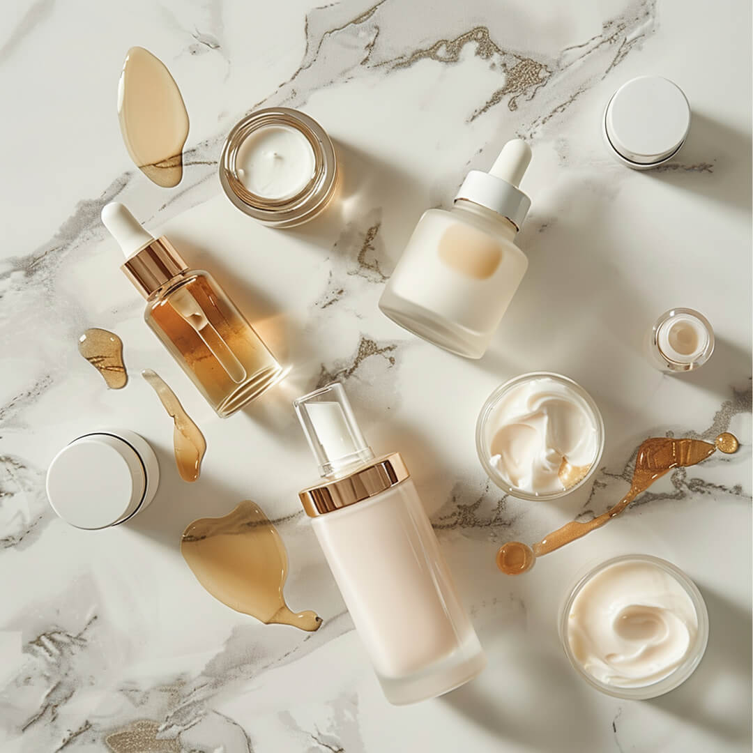 Image of skincare products