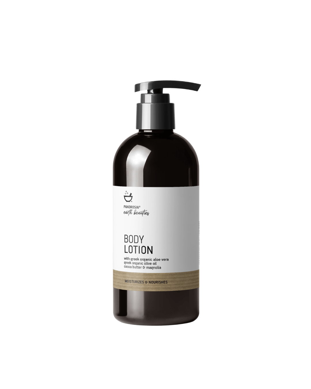 Body lotion bottle with pump
