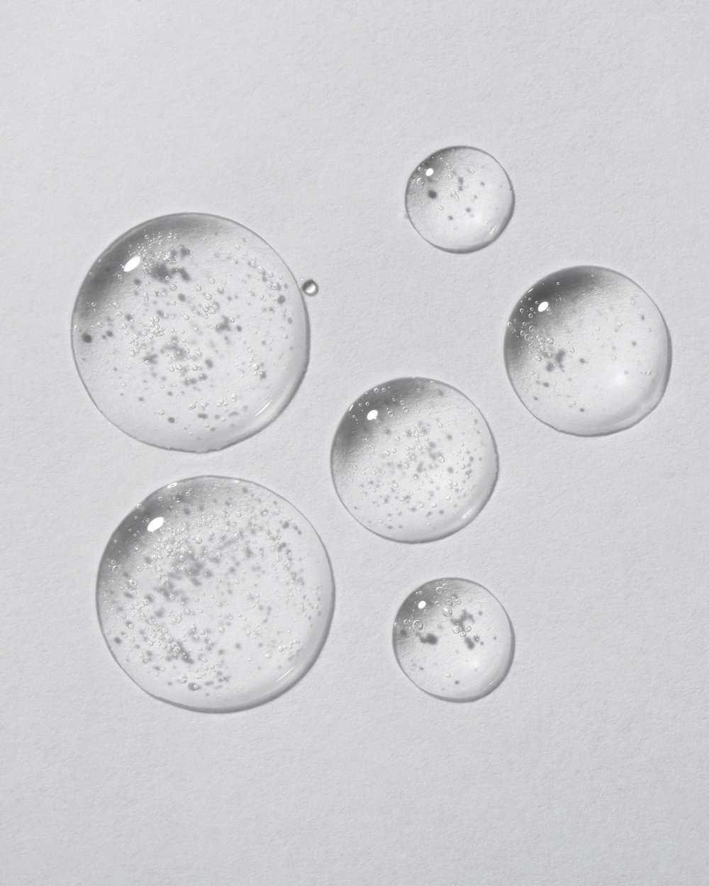 Clear product swatch on a light gray background