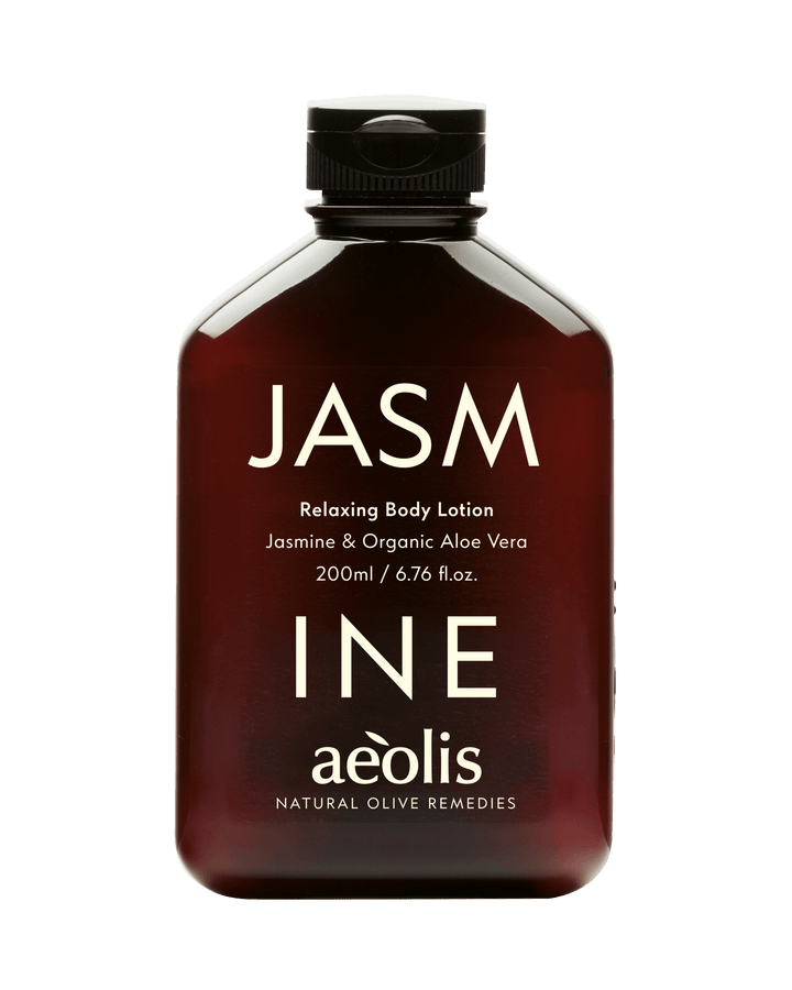 Bottle of JASMINE aeolis Relaxing Body Lotion
