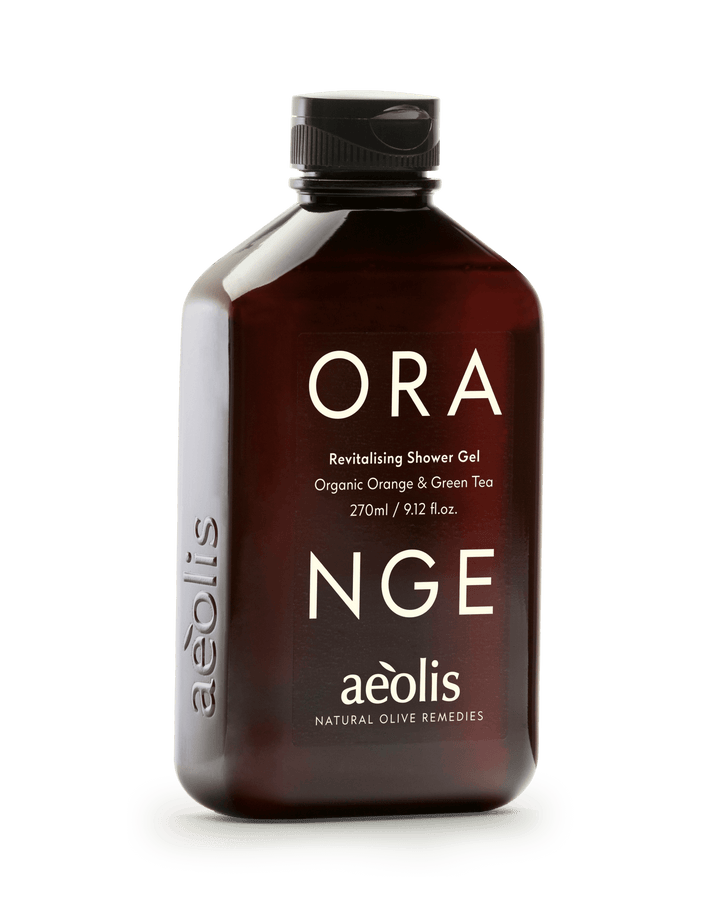 Bottle of Aeolis ORANGE shower gel