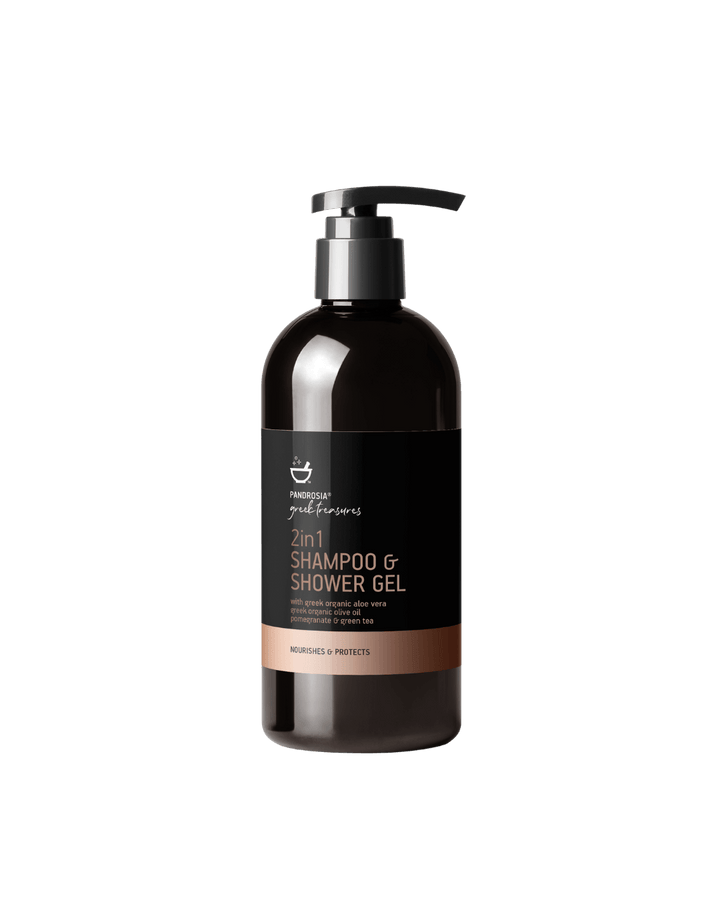 Bottle of 2-in-1 shampoo and shower gel