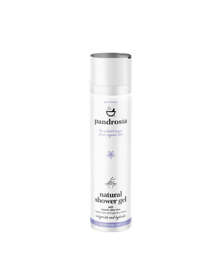 Shower Gel with Organic Aloe, Organic Olive Oil &amp; Jasmine
