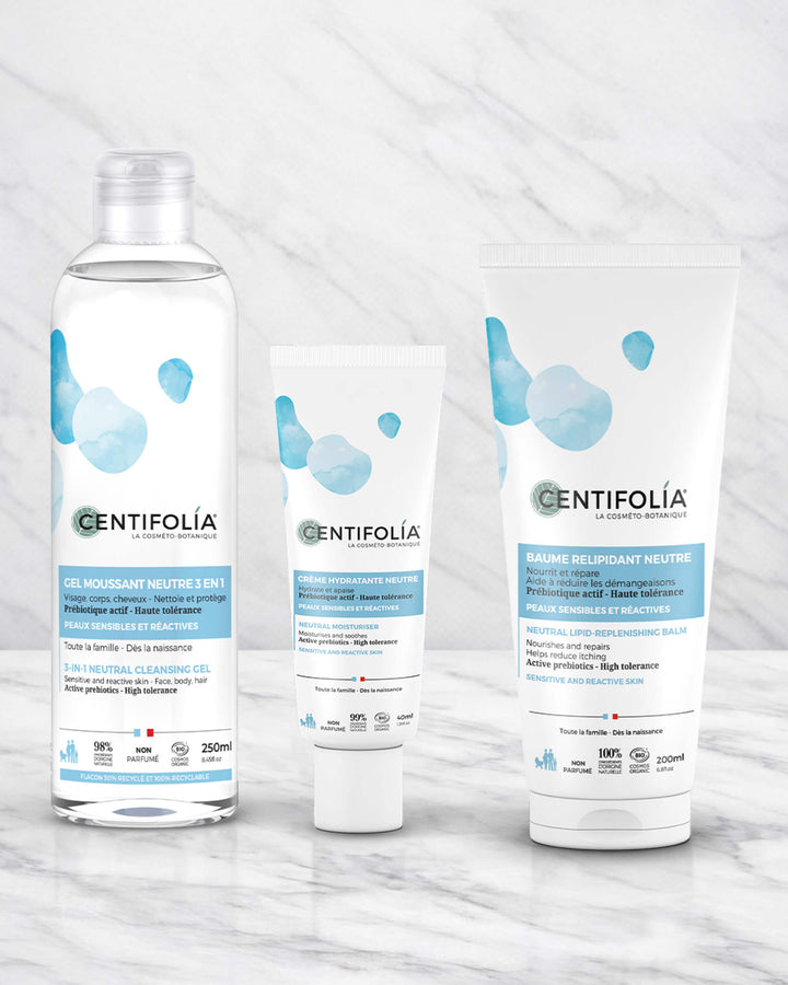 Centifolia Spring Reset Bundle on a marble surface
